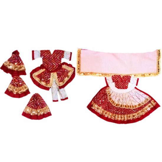 Iskon Style- Radha Krishna Heavy Dress for Janmashtami 