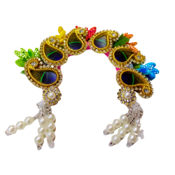 Beautiful Multicolor Chandrika - Radha Rani- Shri Ji -Free Size